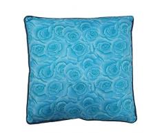 Thedecofactory 353486 Coussin, Polyester, Bleu, 40 x 40 x 3 cm