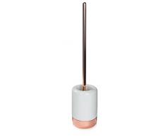 Möve Copper Brosse WC 9,5 x 45 cm en Porcelaine avec cuivre, Copper