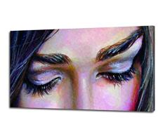 Pintdecor Dolci Yeux Panneau Lumineux, Bois de Sapin, Rose, 80Â x 40Â x 4.5Â cm