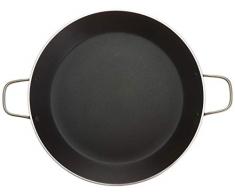 Rive Vier Plat à Paella Aluminium Moderne 43.6x34x4 cm Noir