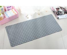 Bathlux antidérapant Ventouse en Caoutchouc Bloque Les Motif de Bain Tapis de Porte, Gris foncé, 13.39 x 2.99 x 2.36 cm