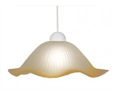 Tosel 10023 Suspension Fleuve Verre 100 W E27 Orange