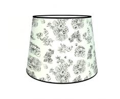 Abat-jours 7111302970984 Conique ImprimÃ© Louis Lampadaire, Tissus/PVC, Multicolore