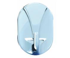 Wenko 4420040100 ovalhaken facettes et 2 chaises en plastique 3,5 x 5 x 2 cm (chromÃ©)