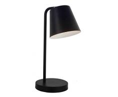 Viokef Lighting 4153101 Lampe de Bureau Lyra, Métal, E14, Noir, 16 x 25 x 40