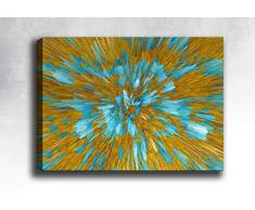 Bonamaison Peinture sur toile, multicolore, 70 x 100 cm - Conçu et fabriqué en Turquie