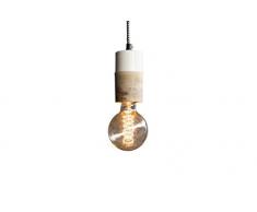 Suspension MÃ¼m - Finition vernie, Finition naturelle, Finition laquÃ©e | Un petit luminaire design plein de dÃ©licatesse - Beige (L7 x H13 x P7 cm)