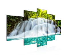 Tableau decoration murale Paysage de cascade - XXL Impression sur Toile Salon Appartment 5 Parties - prÃªt Ã accrocher - 603553a