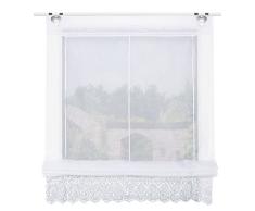 Home Fashion Store Bateau en Voile uni, Plastique, Tissu, Weiss, 130 x 80 cm
