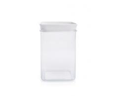 Excelsa Store Up Bocal Cadre, Plastique, Transparent 11x11x14 cm Transparent