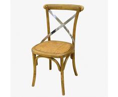 Better & Best Chaise tonet en Bouleau Naturel, Dimensions 45 x 45 x 87 cm, matériau : Bois/métal, Taille Unique