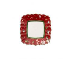 Villeroy & Boch - Toys Delight assiette Ã pain, assiette pour le petit dÃ©jeuner en porcelaine premium, carrÃ©e, multicolore, 17 x 17Â cm