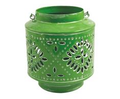 Villa dEste Home Tivoli Flower Lanterne, Fer-Blanc, Vert, 20Â x 20Â x 20.5Â cm