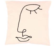 La Finesse - Housse de Coussin carrÃ©e dÃ©corative 50 x 50 cm pour la Maison en Coton pour Le Salon, Le canapÃ©, la Chambre Ã Coucher, Tissu colorÃ©, Taille Unique