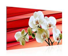 Tableau decoration murale Fleurs dorchidée - XXL Impression sur Toile Salon Appartment 1 Parties - prêt à accrocher - 202014a
