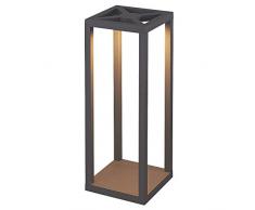 Smartwares Rimini Tall Lanterne LED, Aluminium, Gris,