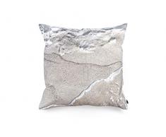 FOONKA Sandstrand Coussin avec garnissage en Coton Beige 40 x 40 cm