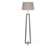 Tosel 51172 Lampadaire 1 LumiÃ¨re, Bois, E27, 40 W, Gris, 40 x 155 cm