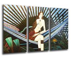 Tableau Moderne Photographique, Impression sur bois, Image dart abstrait, 97 x 62 cm, ref. 26177