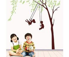 Mondial-Fete - Sticker adhésif dintérieur balanà §oires sous Arbre (160 x 170 cm)