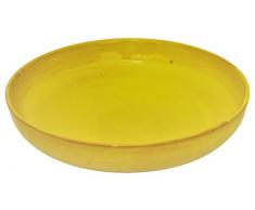 Amazing Cookware Assiette Creuse en Terre Cuite 28 cm â Jaune