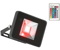 Knightsbridge 230Â V IP65Â 50Â W RGB LED Noir Projecteur en aluminium moulÃ© sous pression