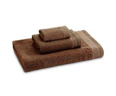 Eiffel Textile Sac Drap Plat, Coton, Marron, 100Â x 150Â x 10Â cm, Lot de 3