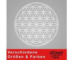 Graz Design Sticker Mural dÃ©coratif Motif Fleurs et Fleurs Blanc 80 x 80 cm