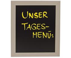 Decor Service de Craie Tableau Mural, Bois, Gris, 50Â x 60Â cm