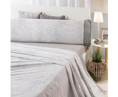 Sancarlos Bristol draps, Gris, lit de 135Â cm