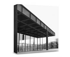 COGNOSCO HG-B101 Tableau Mural en Bois avec Photo darchitecture Berlin Noir/Blanc 15 x 15 cm