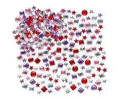 Baker Ross Bijoux strass acryliques autocollants (Lot de 200 )- MatÃ©riel crÃ©atif pour enfants