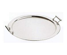 Pinti Inox Plateau Rond avec poignÃ©e, 46Â cm, Multicolore, Taille Unique