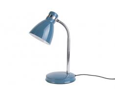 LEITMOTIV LM1855BL Lampes de bureau, MÃ©tal, Blue