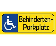 Schatzmix Panneau de Parking en mÃ©tal avec Chaise roulante Bleu 27 x 10 cm