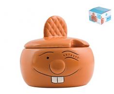 Home Zolly Sucrier, Terre Cuite, Marron, 12Â x 12Â x 9Â cm