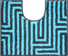 Grund Tapis de Bain Fibres synthétiques, Aruba-Blau, 50x60 cm WC