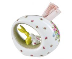 Goebel 66842139Â Bloom Bunny Tirelire, Porcelaine Dure, Multicolore, 16Â X 7,5Â X 13Â CM