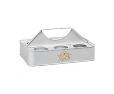 BigBuy Cooking S1124454 Coquetier en plastique Blanc