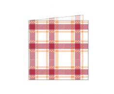 Garcia de Pou Serviettes de Table en Papier Bordeaux Ã©cossais Motif Lin Bordeaux 30 x 30 x 30 cm