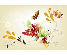 Papier Peint dÃ©co poster POWER FLOWER 3 x 2,70 m | DÃ©co et photo murale XXL QualitÃ© HD Scenolia