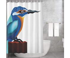 Bonamaison Rideau de Douche en Polyester Multicolore 155 x 220 cm