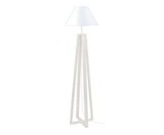 Tosel 51106 Lampadaire 1 Lumière Bois, E27, 40 W, Gris, 40 x 155 cm