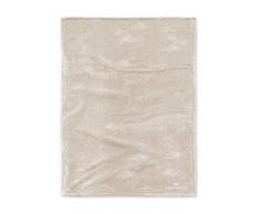 TOM TAILOR 0237798/800/904/778Â angorina Couverture 180Â X 220Â cm, en Polaire de Microfibre, Naturel de Blanc, 38Â x 27Â x 4Â cm