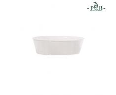 la Porcellana Fiesole Ovale Plat de Cuisson Boîte Cadeau, Blanc, 19 x 13.5 x 6 cm