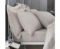 Bianca 200Â Fils Drap Plat, Neutre, Double