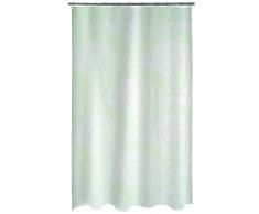 Spirella 10.18487 Textil-Duschvorhang Palma Metallic-Green, 180X200 cm Rideau de Douche, Polyester, 180 x 200 cm