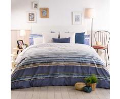 Sancarlos Lac stilia brodées, Lit 135 cm Bleu