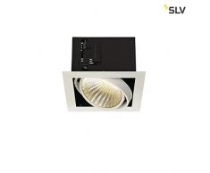 SLV Spot Encastré LED KADUX, Orientable et Inclinable | Lampe de Plafond Variable pour Eclairage Intérieur | Spot LED, Réflecteur, Projecteur de Plafond, Plafonnier, Encastré | 1 Lampe, LED Intérieure, EEC A-A++