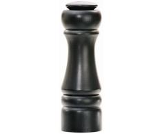 T&G Woodware T & G Capstan Moulin à sel Hévéa Noir 17 cm avec mécanisme Crushgrind